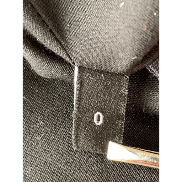 Theory Pleated Blazer Black Crepe Size 0 $465 Womens Career 6498 Pockets - Picture 12 of 14